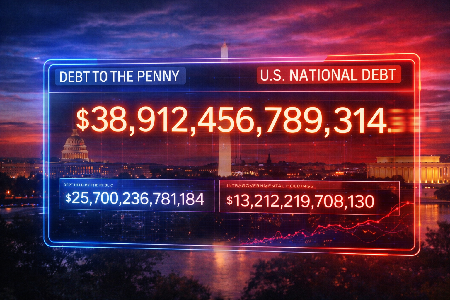 US National Debt to Penny