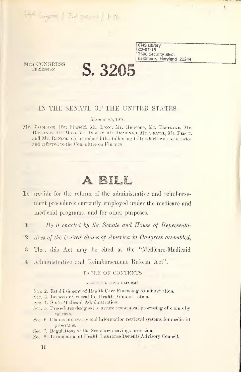 Medicare and Medicaid administrative systems
